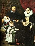 Cornelis de Vos the painter and his family oil painting